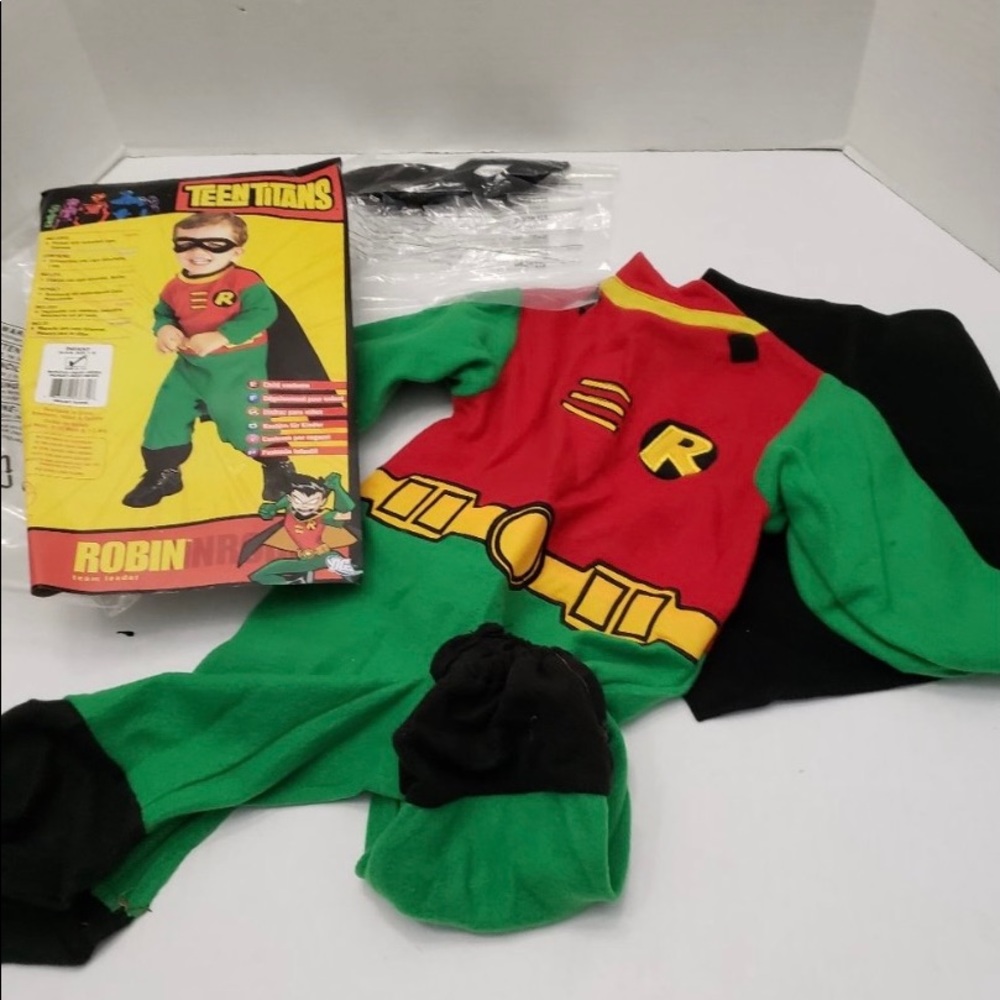 Teen Titans DC Comics Robin Costume Infant Size 1-2 USA 6-12 Month